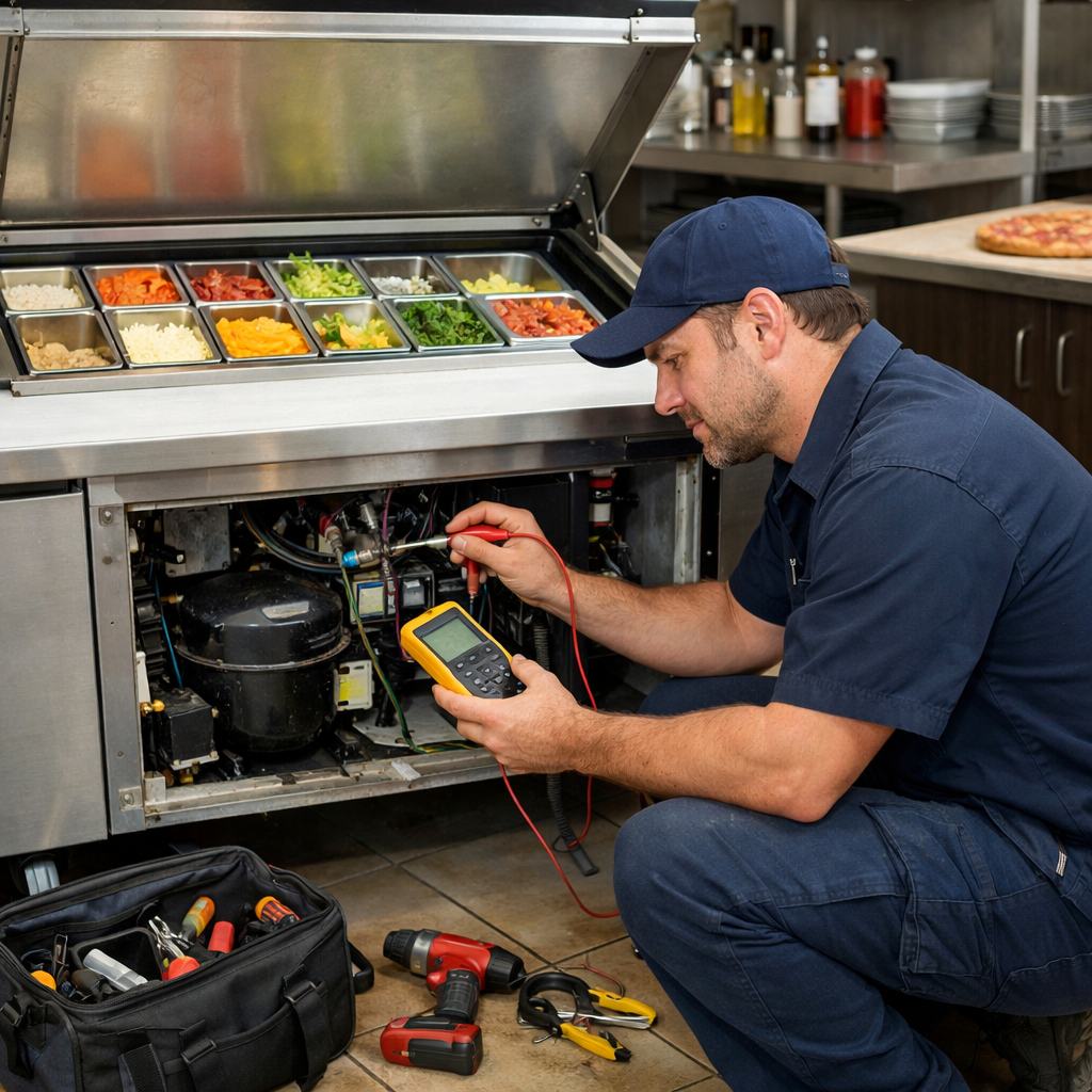 Condiment Prep Table Cooler Repair | Houston TX | RAM HVAC Pros